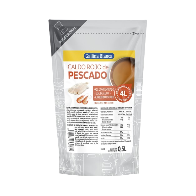 Caldo Rojo de Pescado Concentrado 0,5 L
