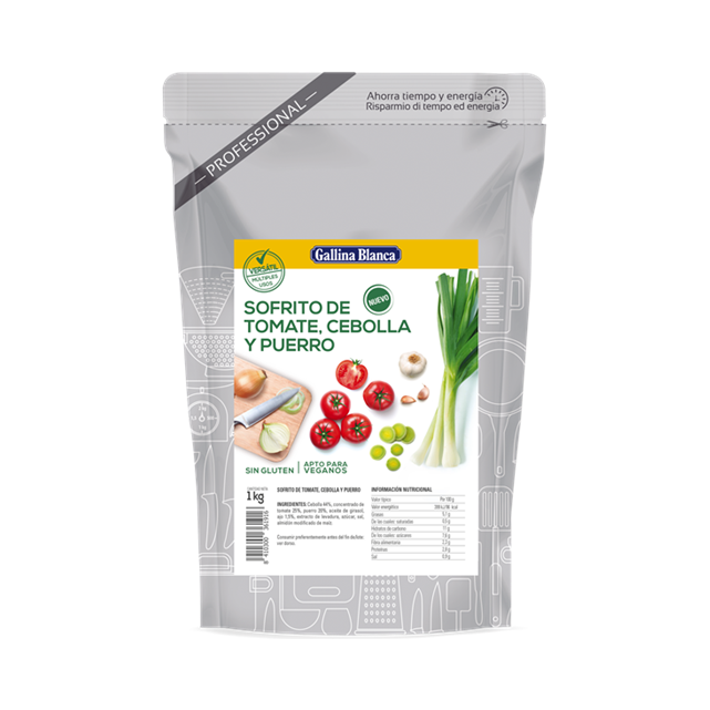 Sofrito de Tomate, Cebolla y Puerro 1 kg