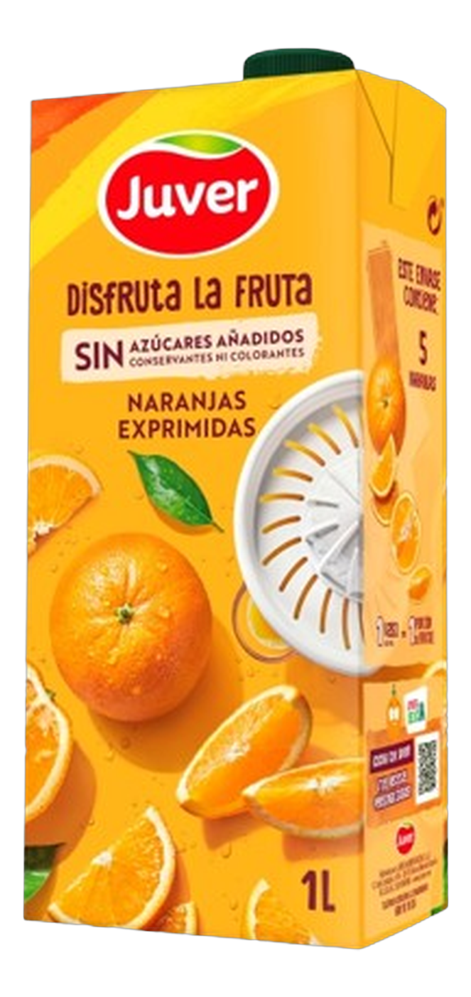 Disfruta la Fruta Naranja Exprimida Sin Azúcar 1 L