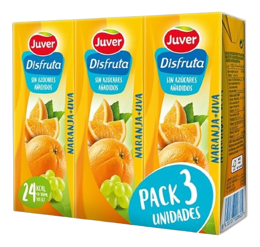 Disfruta Naranja + Uva Mini Brick Pack 3
