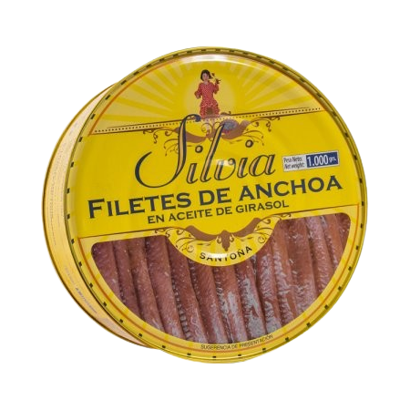 Filetes de Anchoa en Aceite de Girasol Silvia