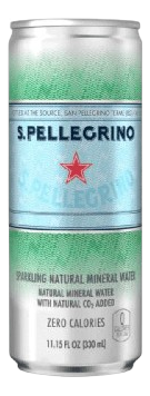 Agua Mineral con Gas Lata 33 cl